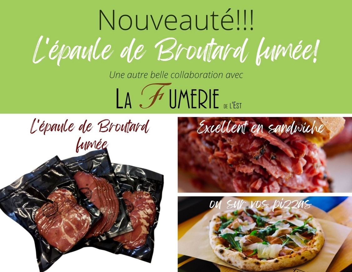 Épaule de Broutard fumée style bacon prête à manger